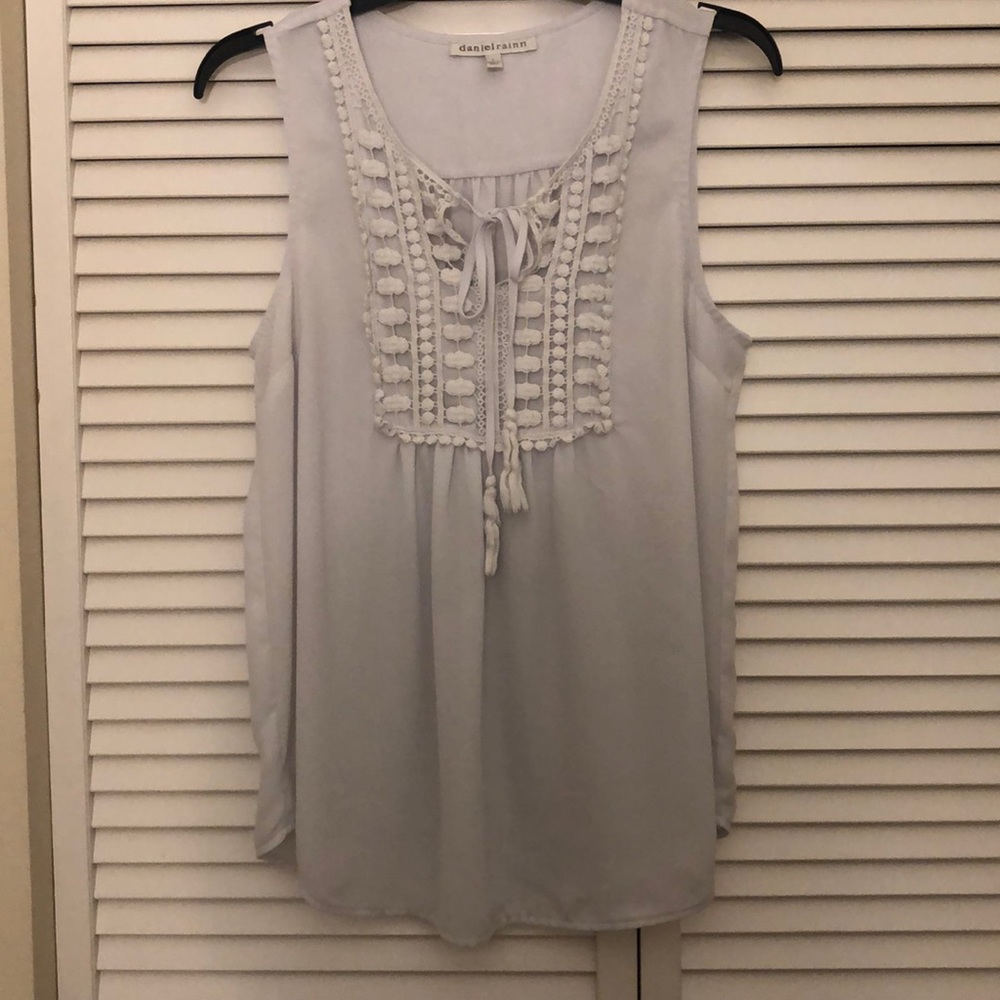 White sleeve top